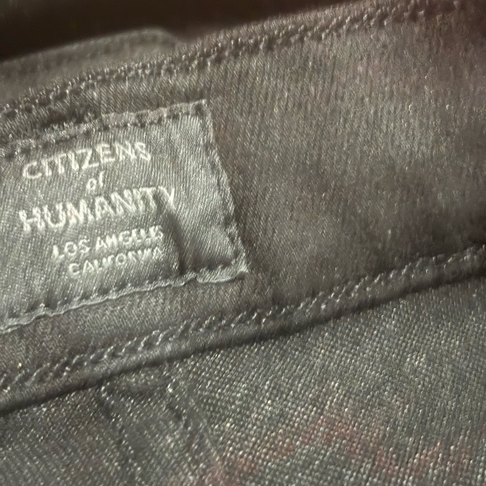 Citizens of Humanity Black Skinny Jeans High Rise Made in USA Size 4 - Picture 5 of 8